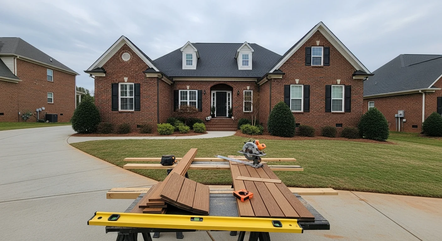 A well-maintained residential home in Archdale with a manicured front lawn and brick exterior.