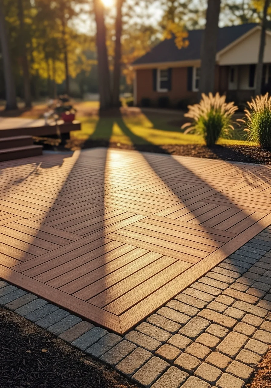 Patio installation and hardscape work in Summerfield North Carolina